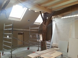 Verbouwing boerderij in laatste fase